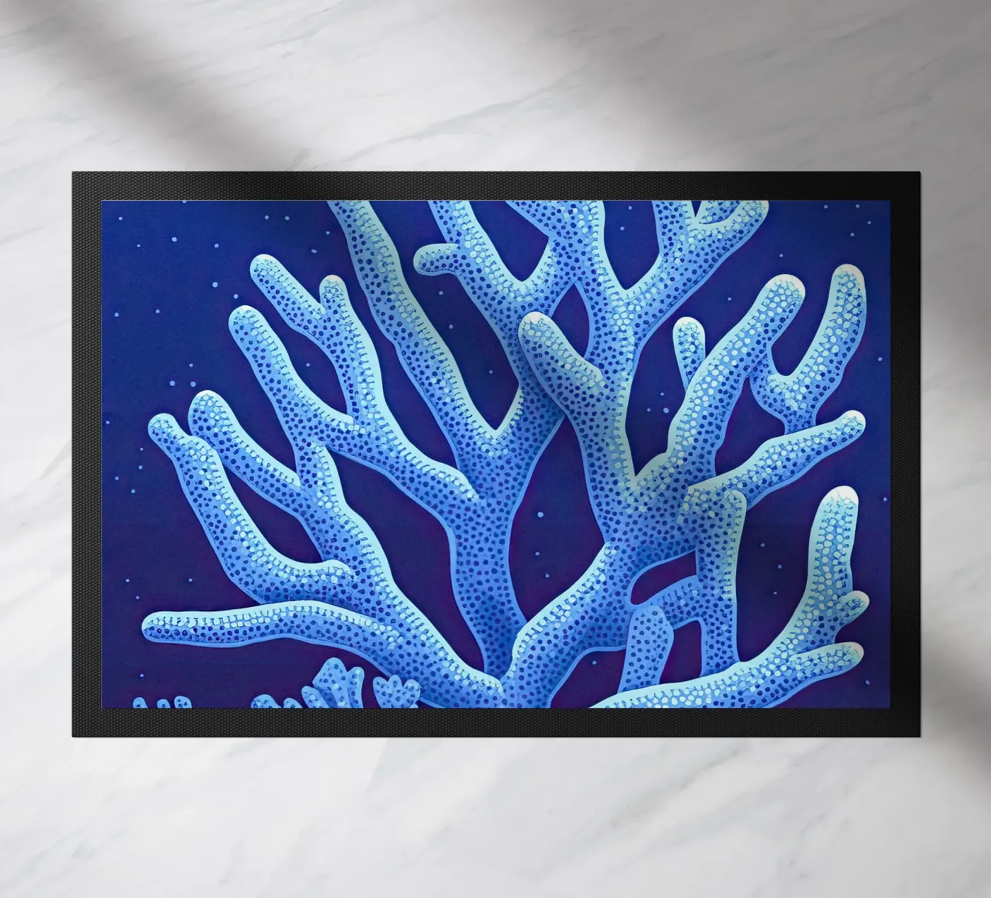 Midnight Corals Fußmatte von The Sea