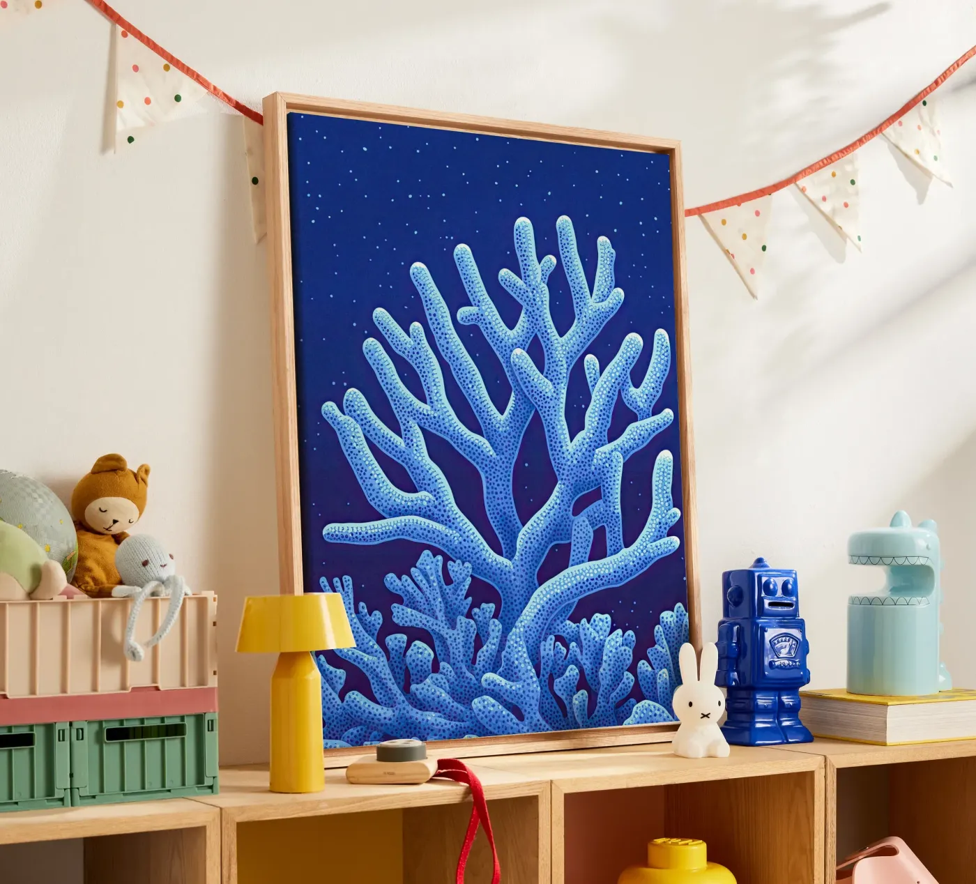 Midnight Corals Leinwand von The Sea