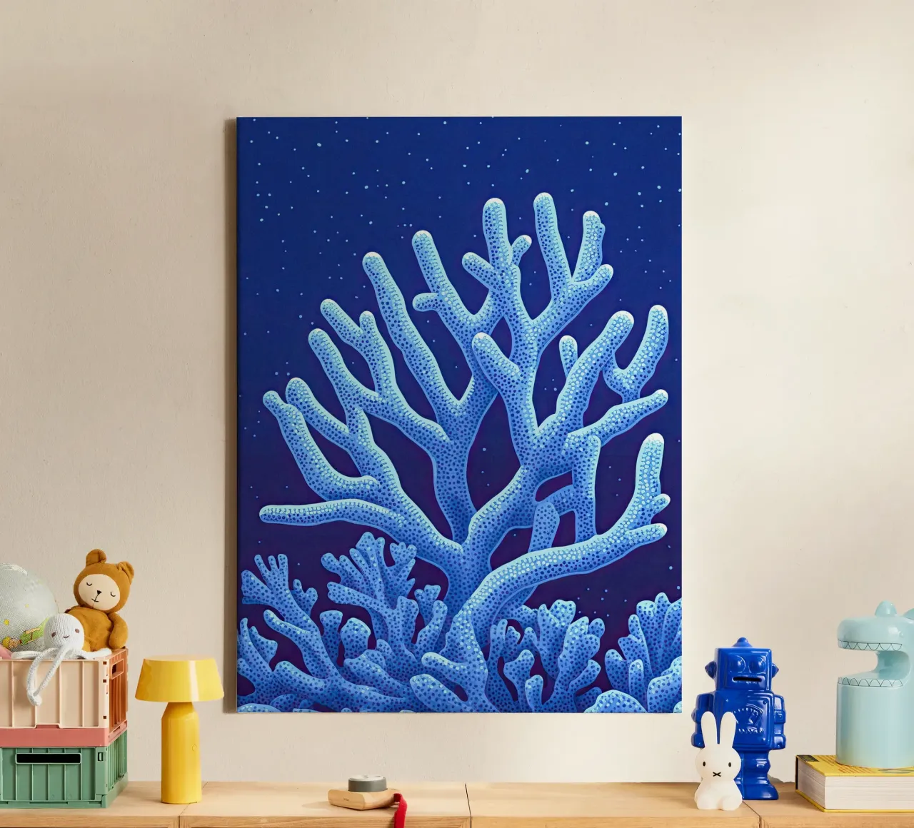 Midnight Corals Leinwand von The Sea