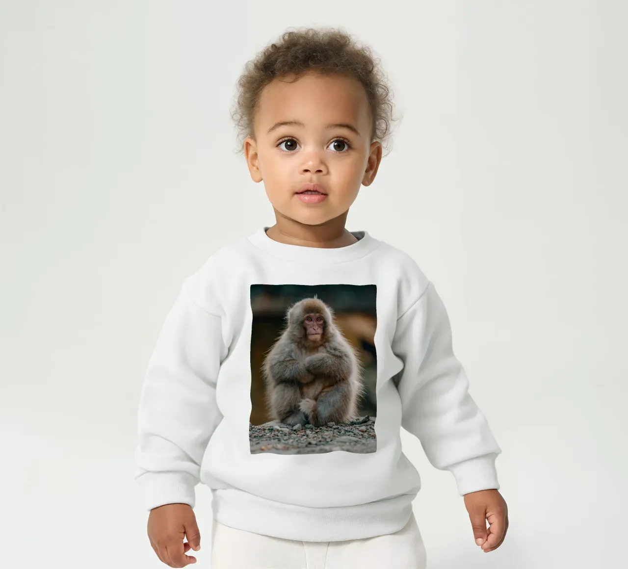 Scimmia delle nevi a Nagano, Giappone felpa neonato da Marcel Bisig