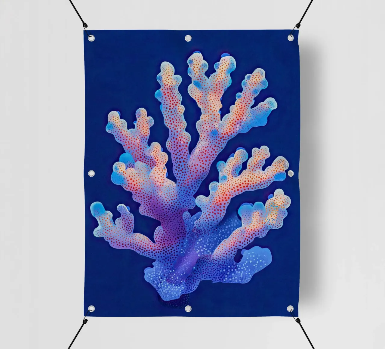 Corallo sfumato mistico telo in pvc da The Sea