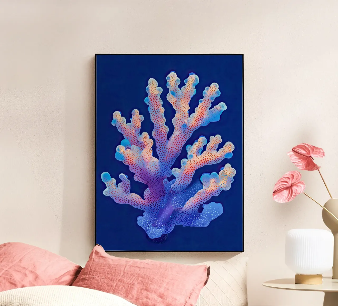 Koralle in Mystischem Farbverlauf Acryl-Glas von The Sea