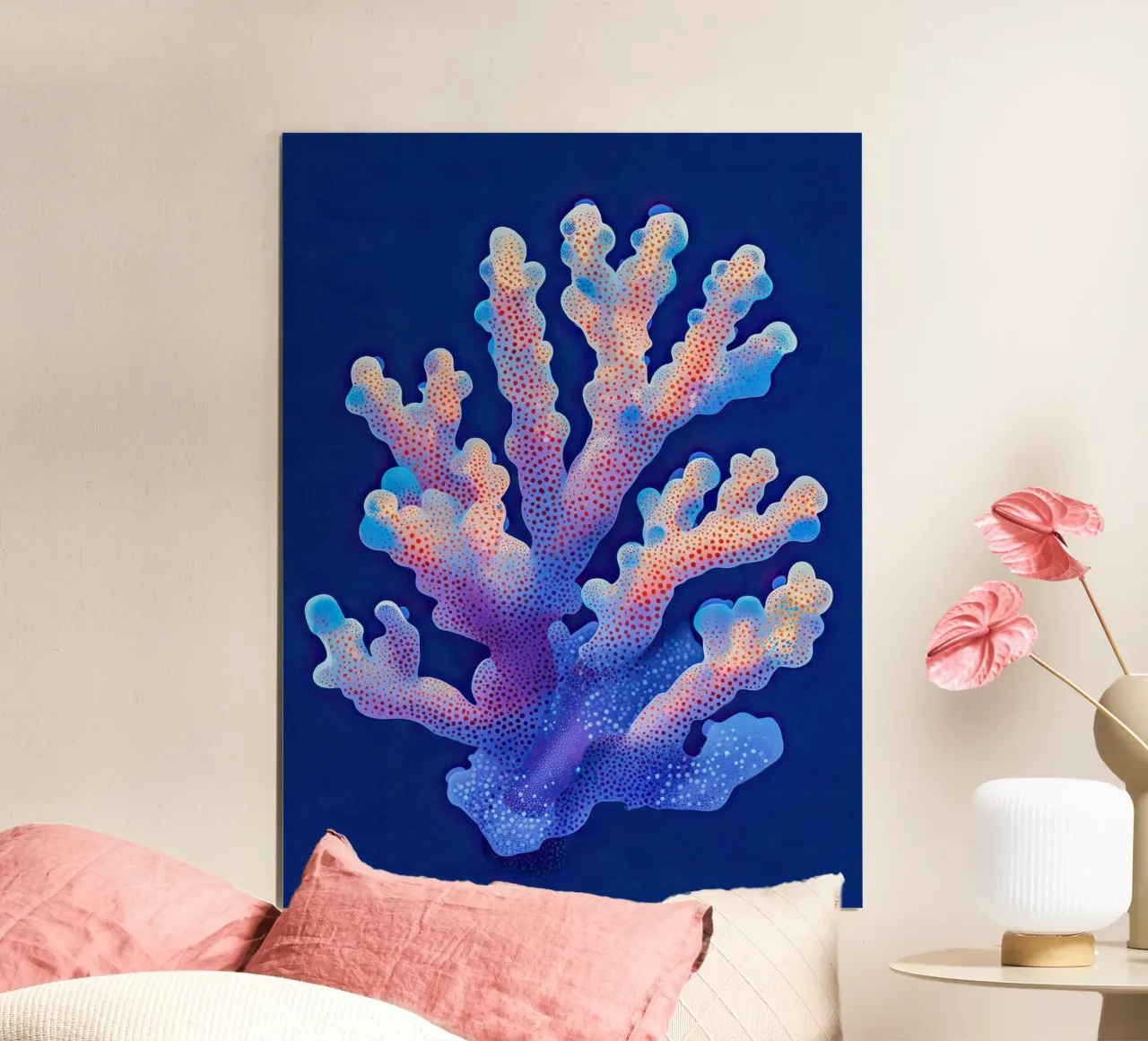 Mystic Gradient Coral hahnemühle by The Sea