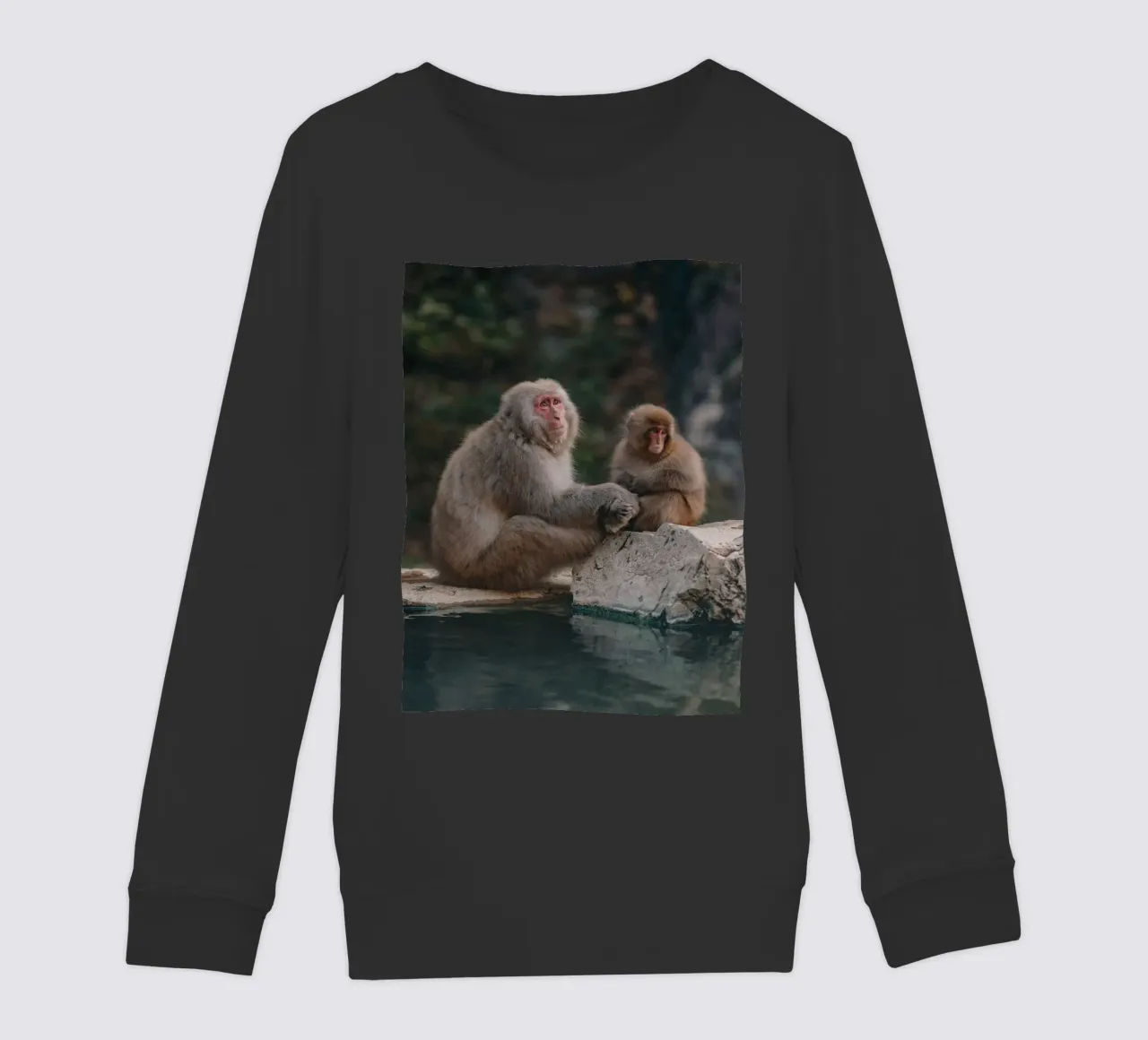 Scimmie delle nevi a Nagano, Giappone felpa bambino da Marcel Bisig