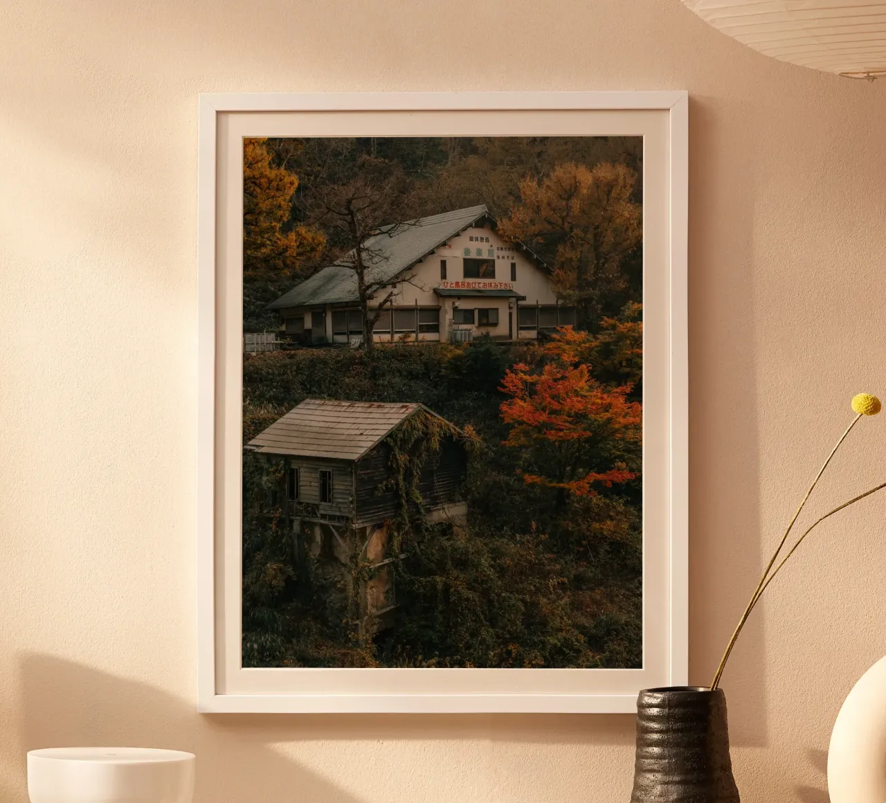 Primavera calda d'autunno a Nagano, Giappone carta hahnemühle da Marcel Bisig