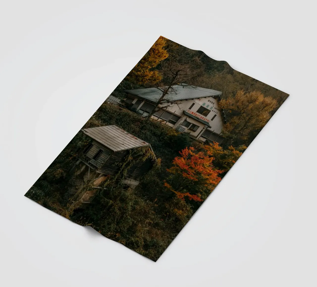 Primavera calda d'autunno a Nagano, Giappone coperta in pile da Marcel Bisig