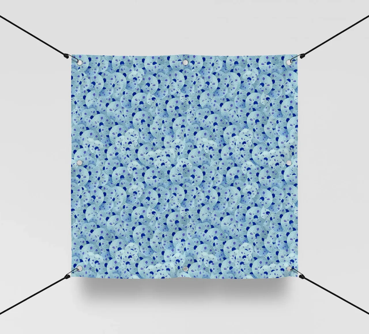 Fantom Fifi Art - Korallenmuster blau telo in pvc da The Artcircle