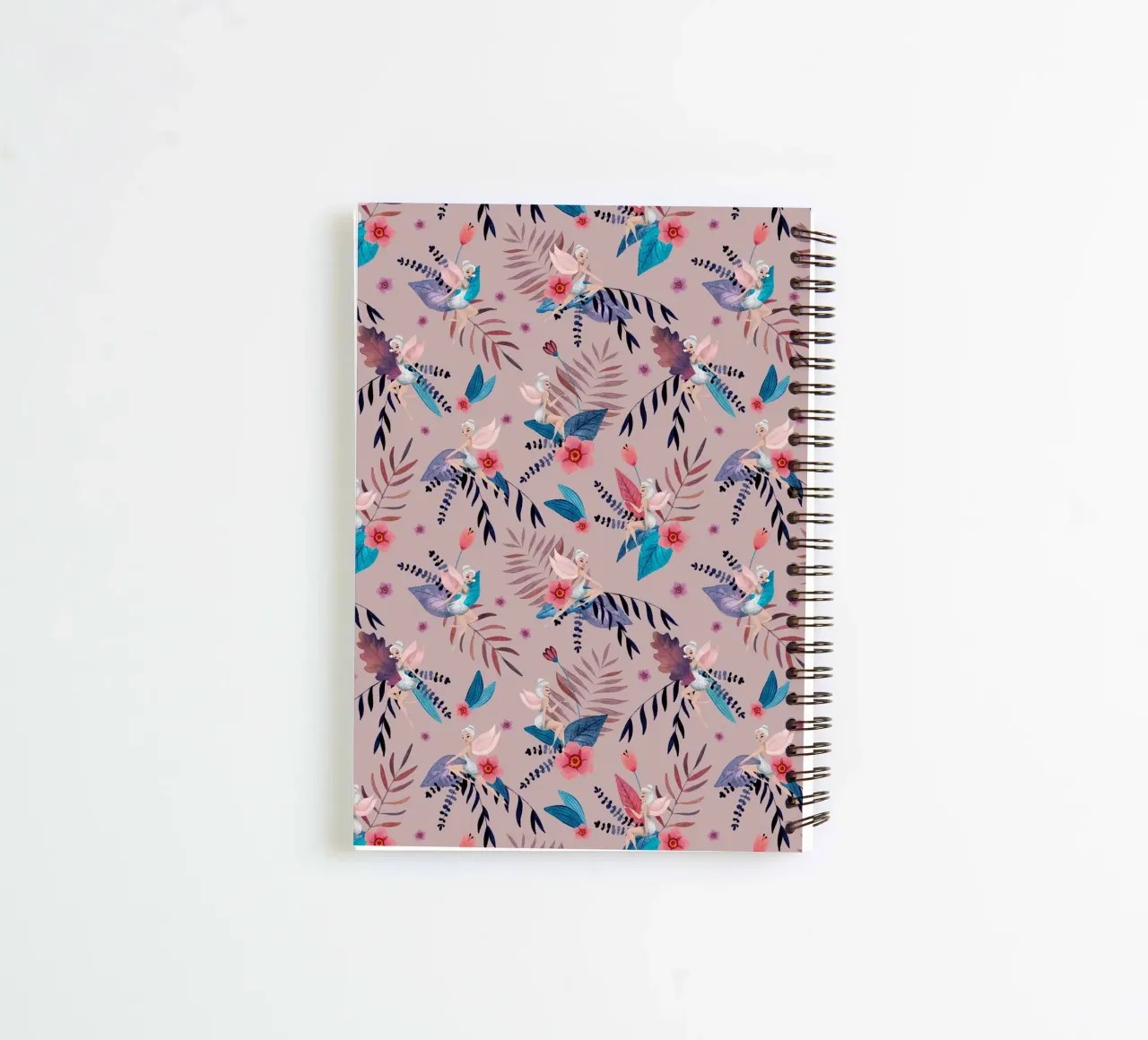 Fantom Fifi Art - Feenmuster Latte Macciato spiral notebook by The Artcircle