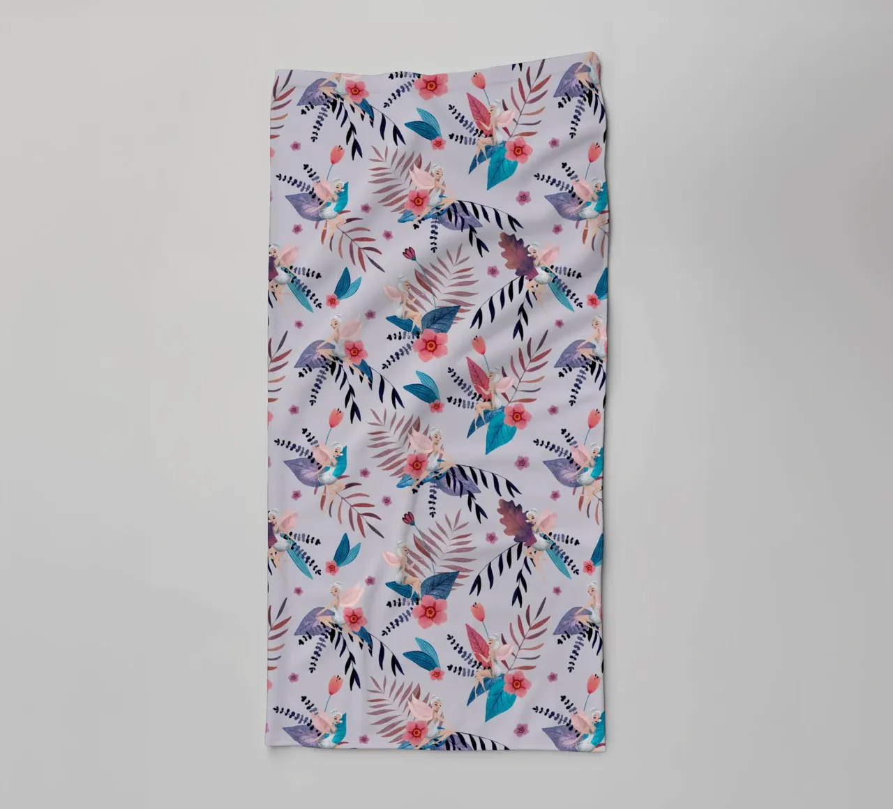 Fantom Fifi Art - Feenmuster Mauve asciugamano da bagno da The Artcircle