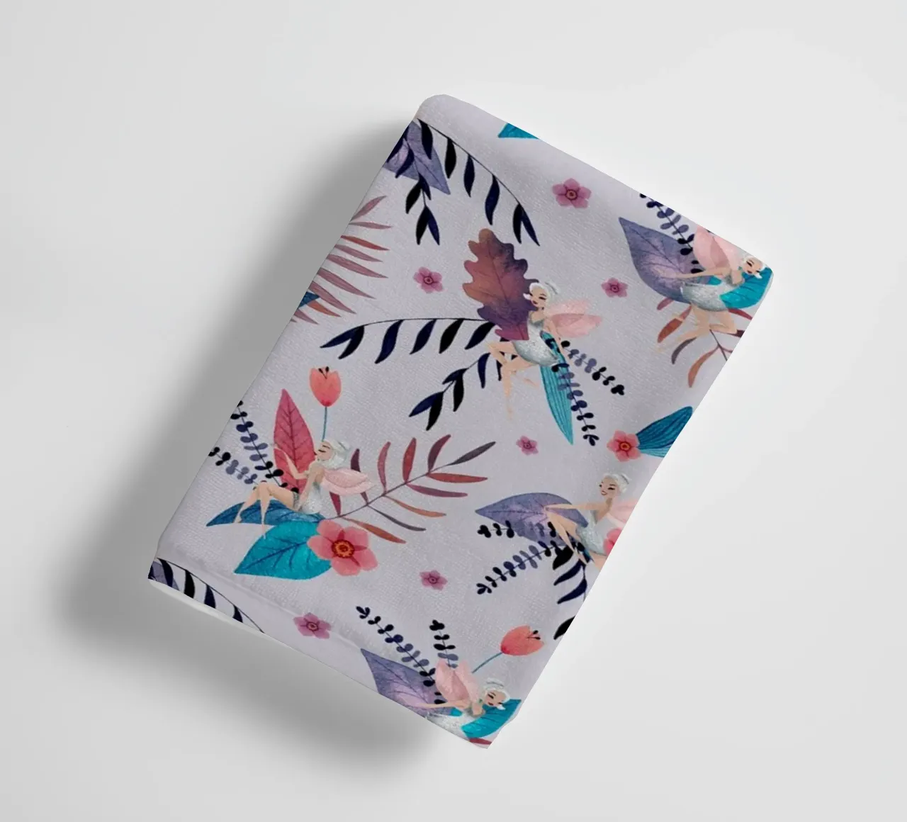 Fantom Fifi Art - Feenmuster Mauve asciugamano da bagno da The Artcircle