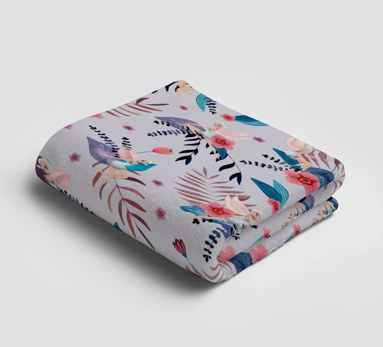 Fantom Fifi Art - Feenmuster Mauve asciugamano da bagno da The Artcircle