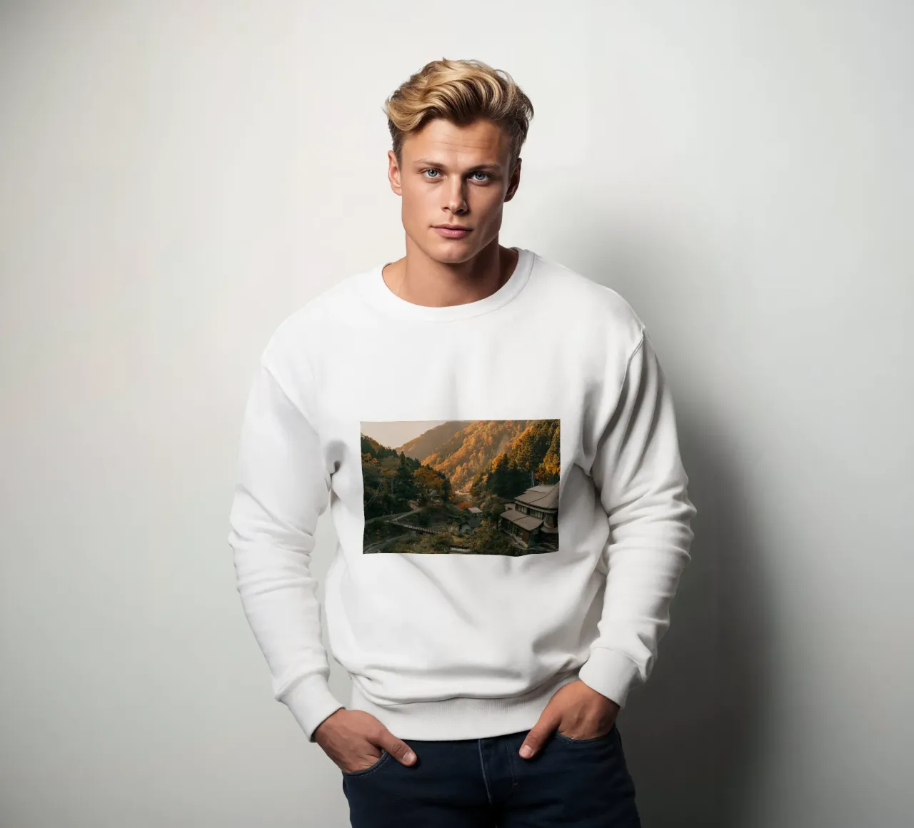 Valle delle sorgenti calde in autunno - Nagano, Giappone felpa da Marcel Bisig