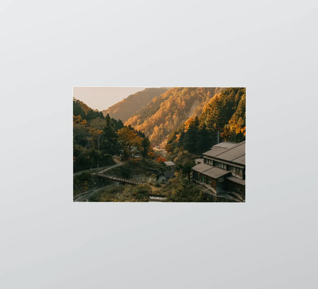 Valle delle sorgenti calde in autunno - Nagano, Giappone adesivo da Marcel Bisig