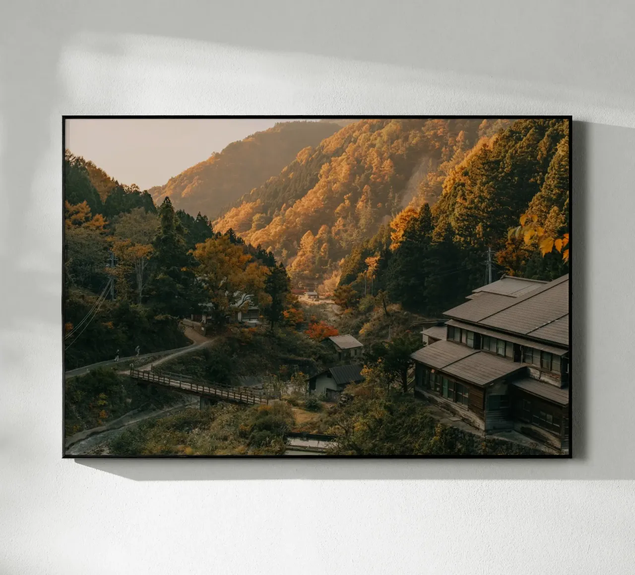 Valle delle sorgenti calde in autunno - Nagano, Giappone plexiglass da Marcel Bisig
