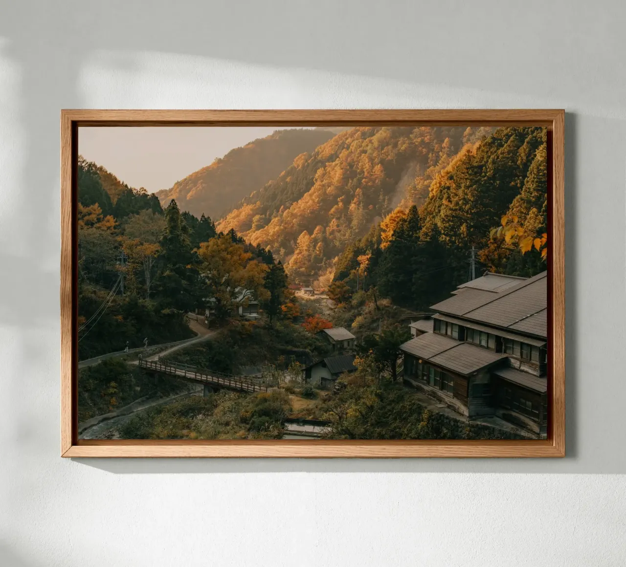 Valle delle sorgenti calde in autunno - Nagano, Giappone alluminio dibond da Marcel Bisig