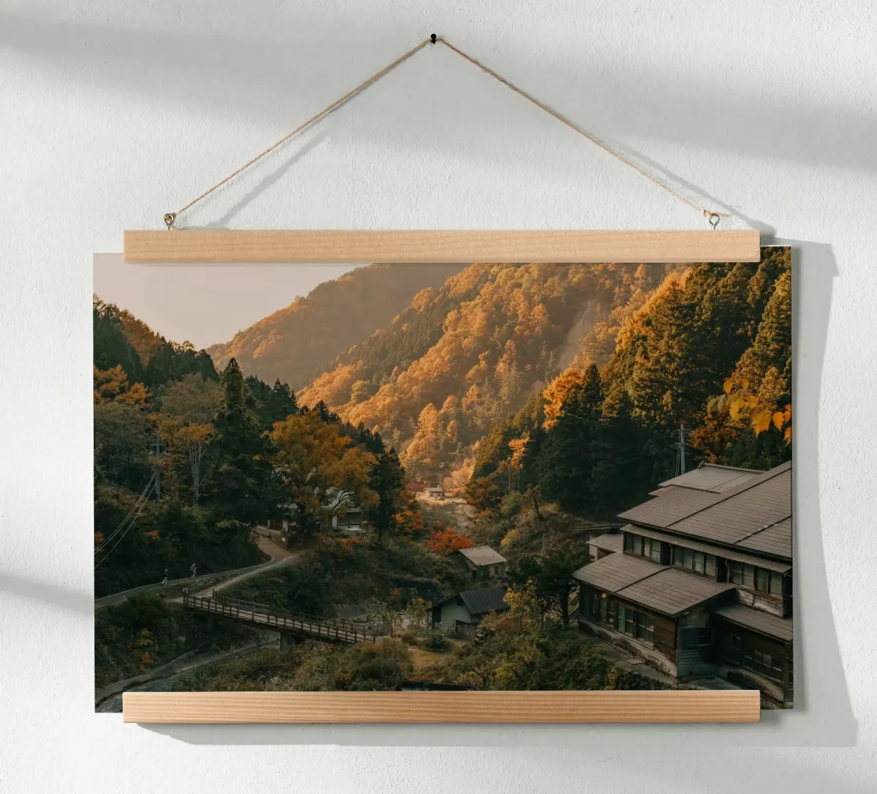 Valle delle sorgenti calde in autunno - Nagano, Giappone carta hahnemühle da Marcel Bisig