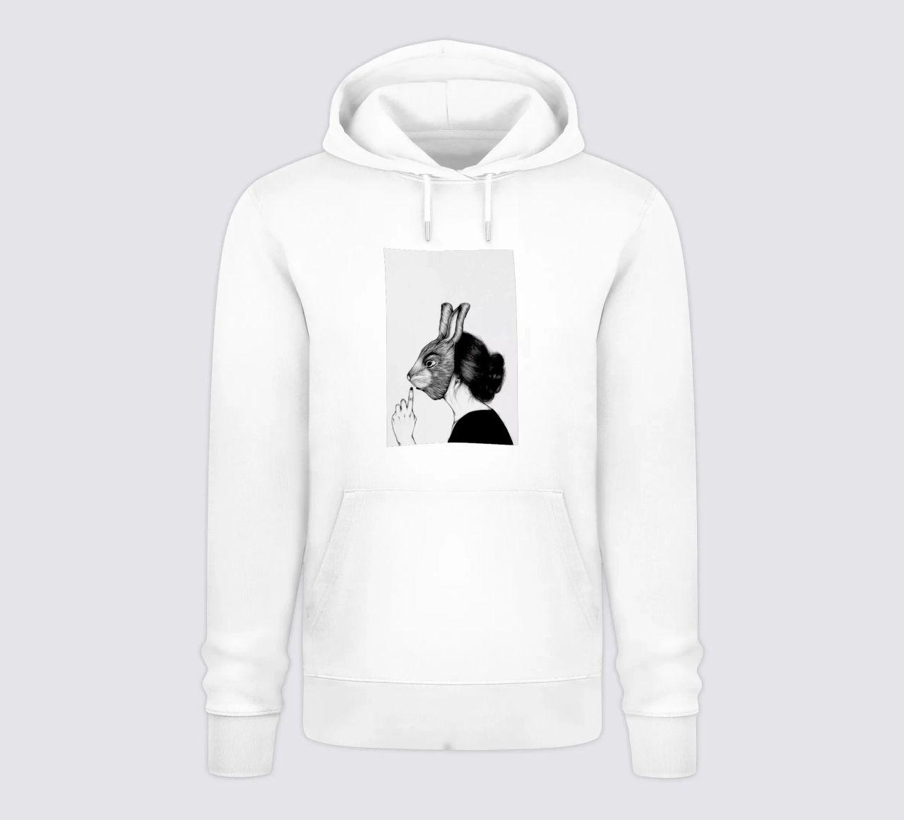 Peculiar Rabbit felpa con cappuccio da The White Deer