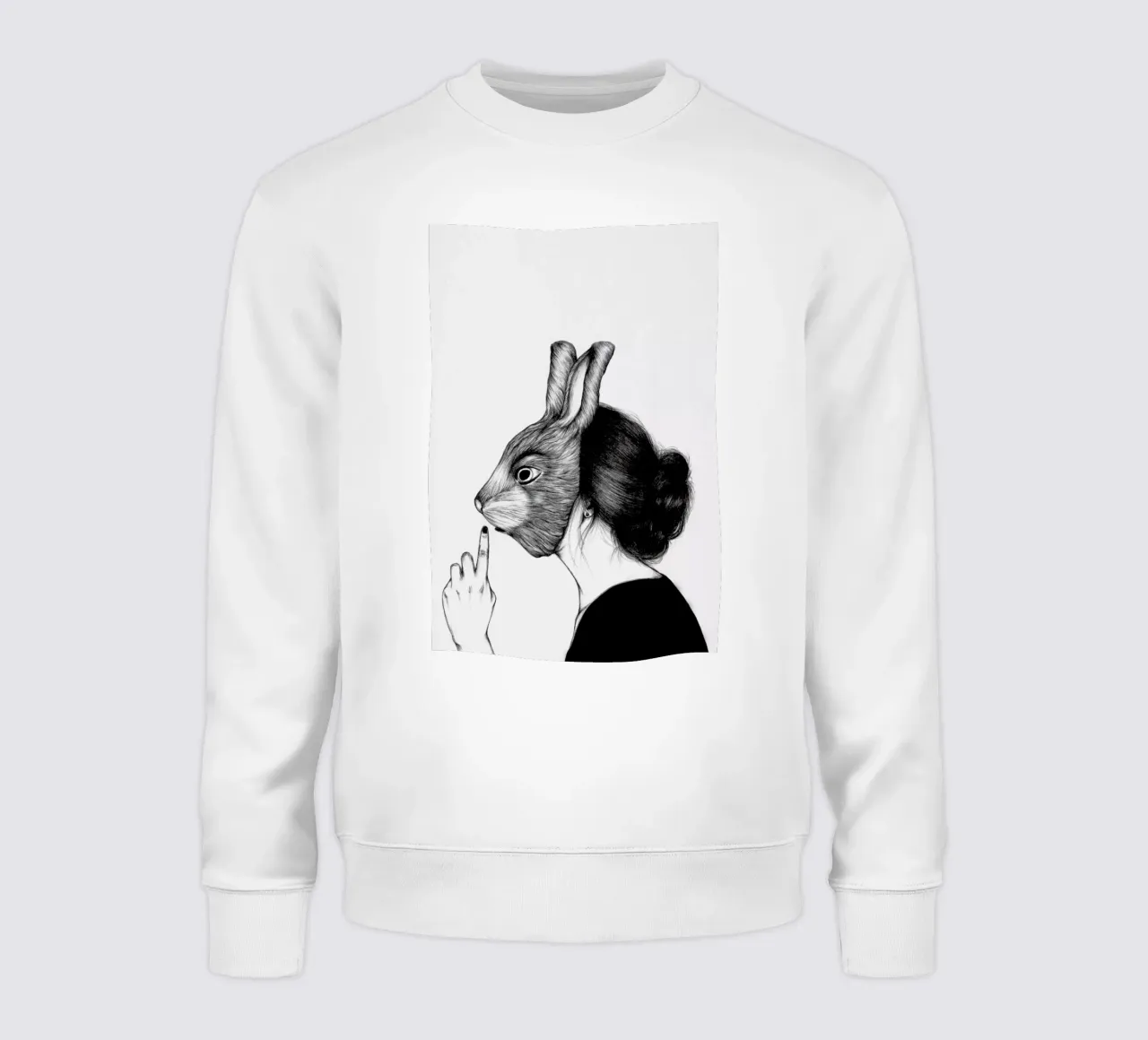 Peculiar Rabbit sweatshirt by The White Deer