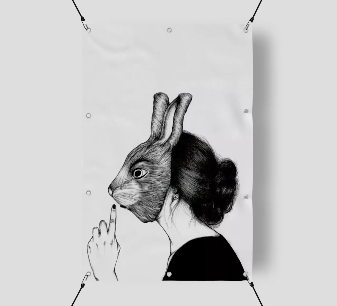 Peculiar Rabbit telo in pvc da The White Deer