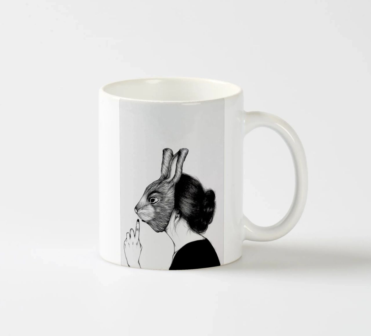 Peculiar Rabbit tazza in ceramica da The White Deer
