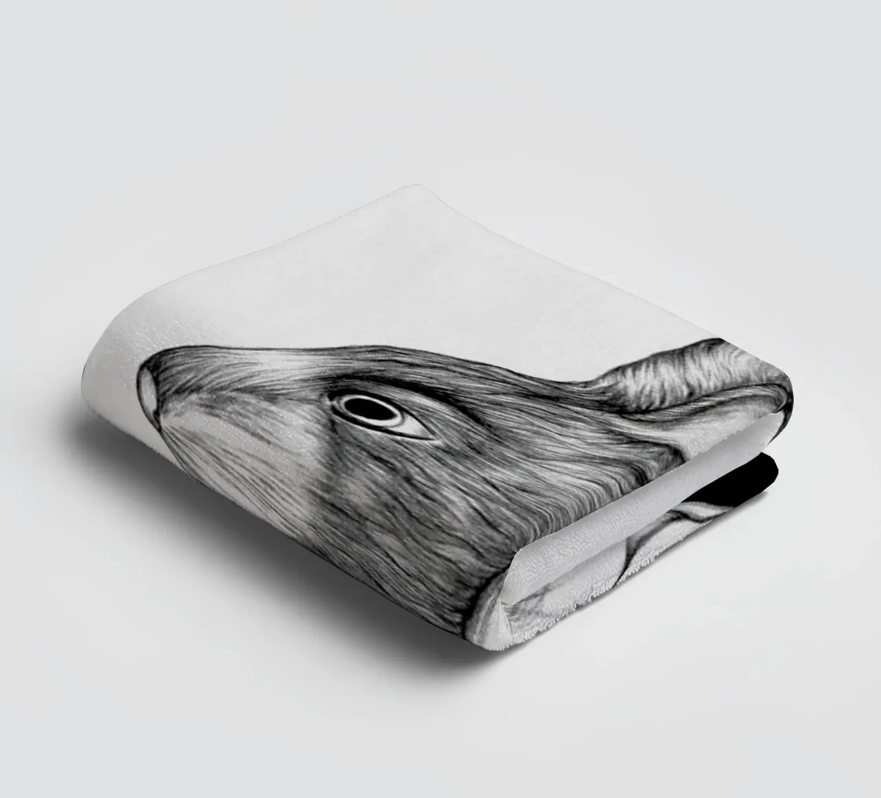 Peculiar Rabbit asciugamano da bagno da The White Deer