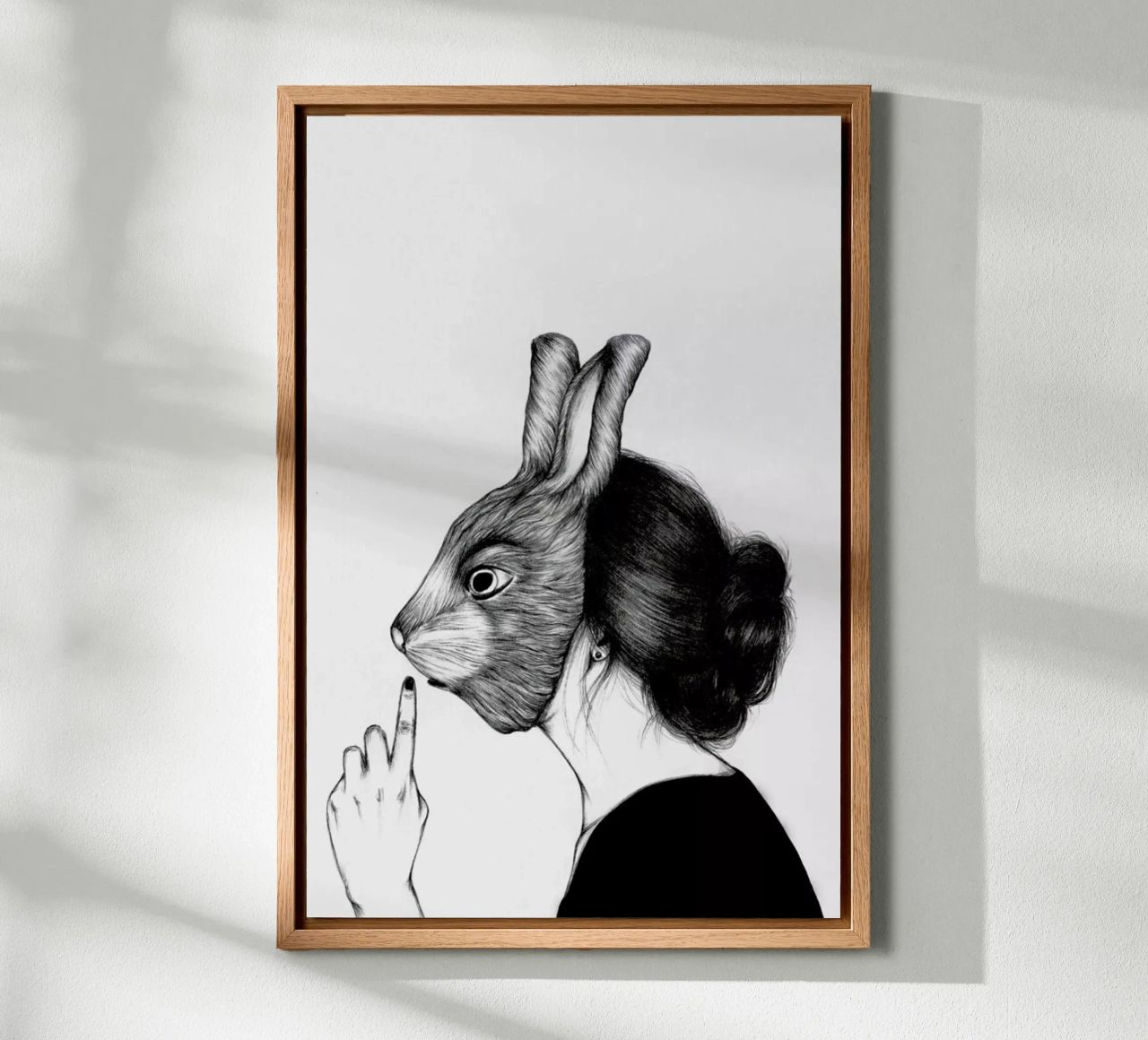 Peculiar Rabbit alluminio dibond da The White Deer