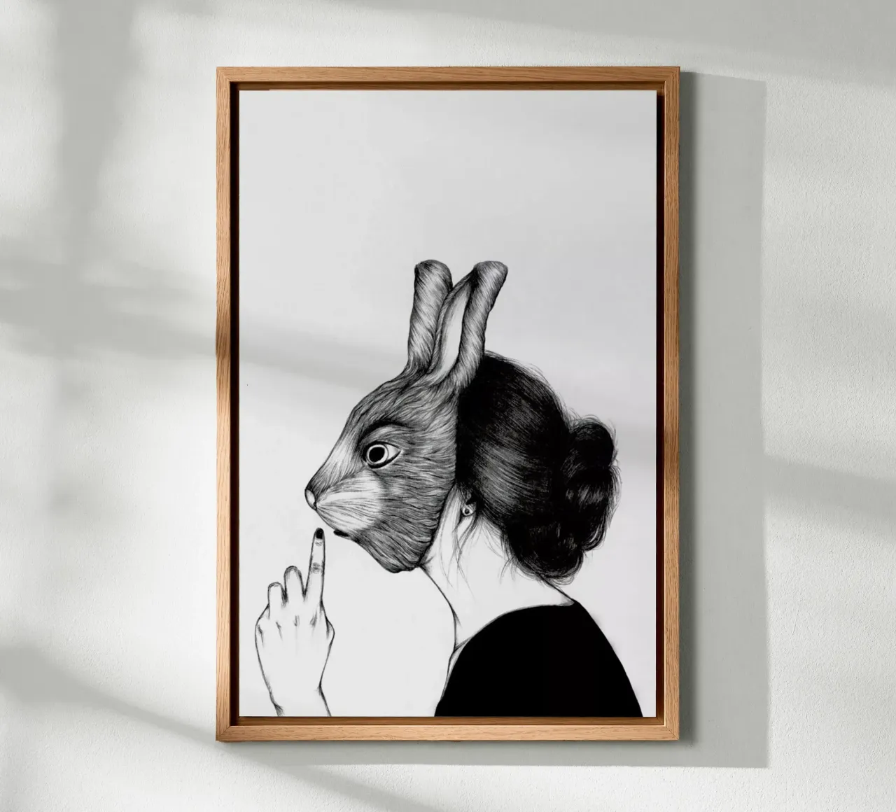 Peculiar Rabbit alluminio dibond da The White Deer