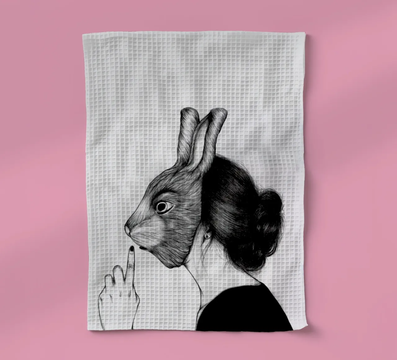 Peculiar Rabbit torchon de The White Deer