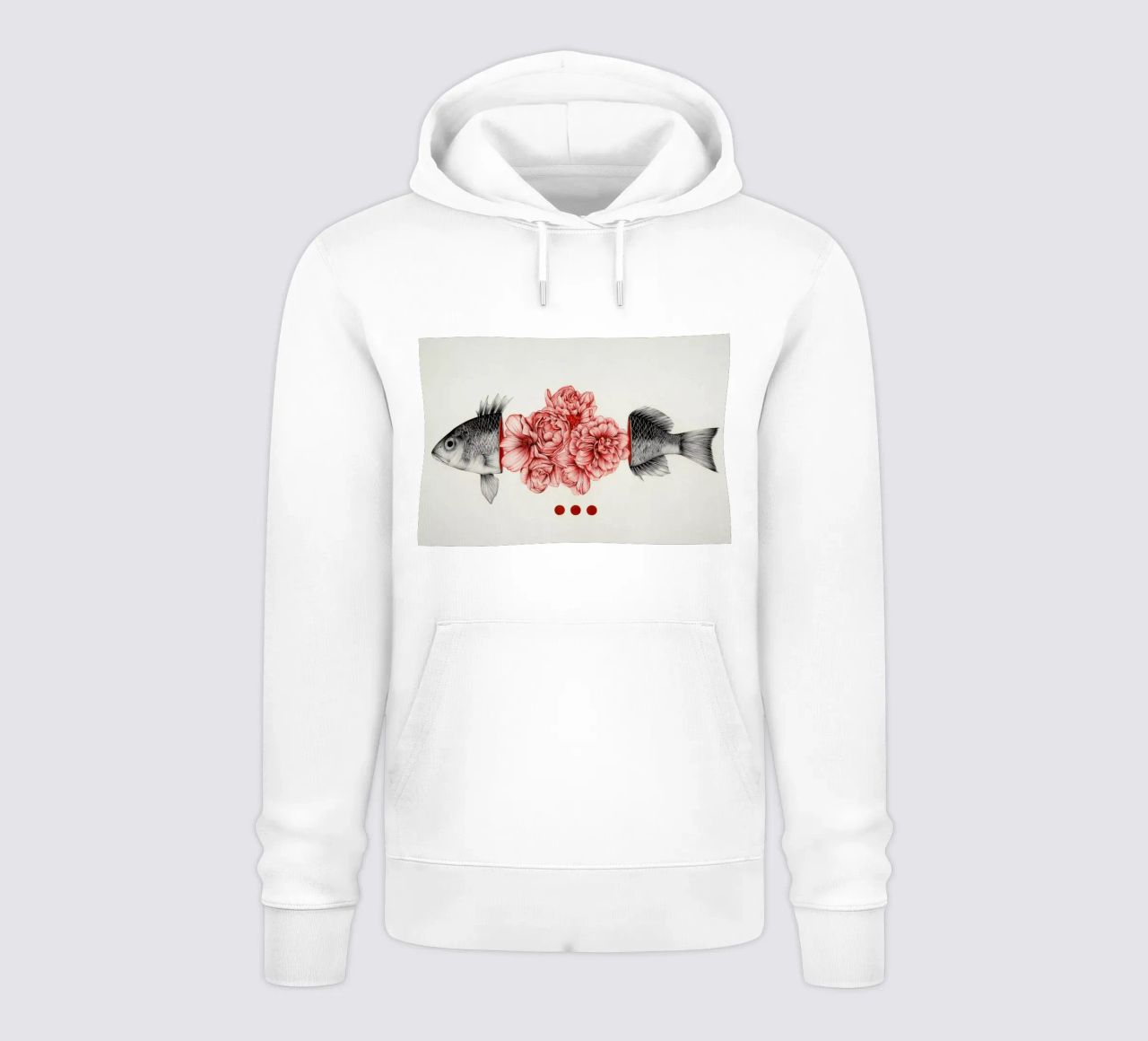 To Bloom Not Bleed felpa con cappuccio da The White Deer