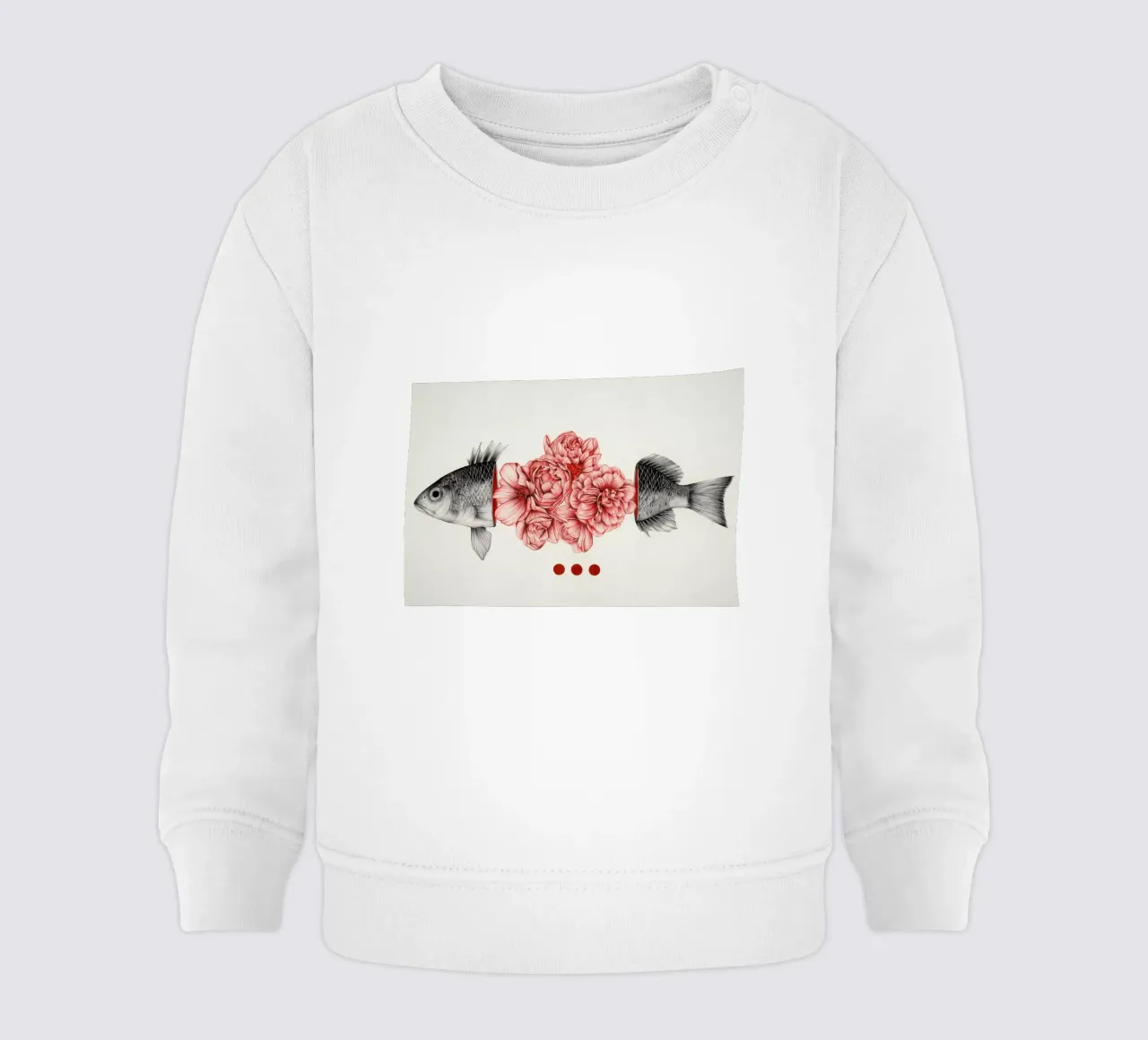 To Bloom Not Bleed felpa neonato da The White Deer