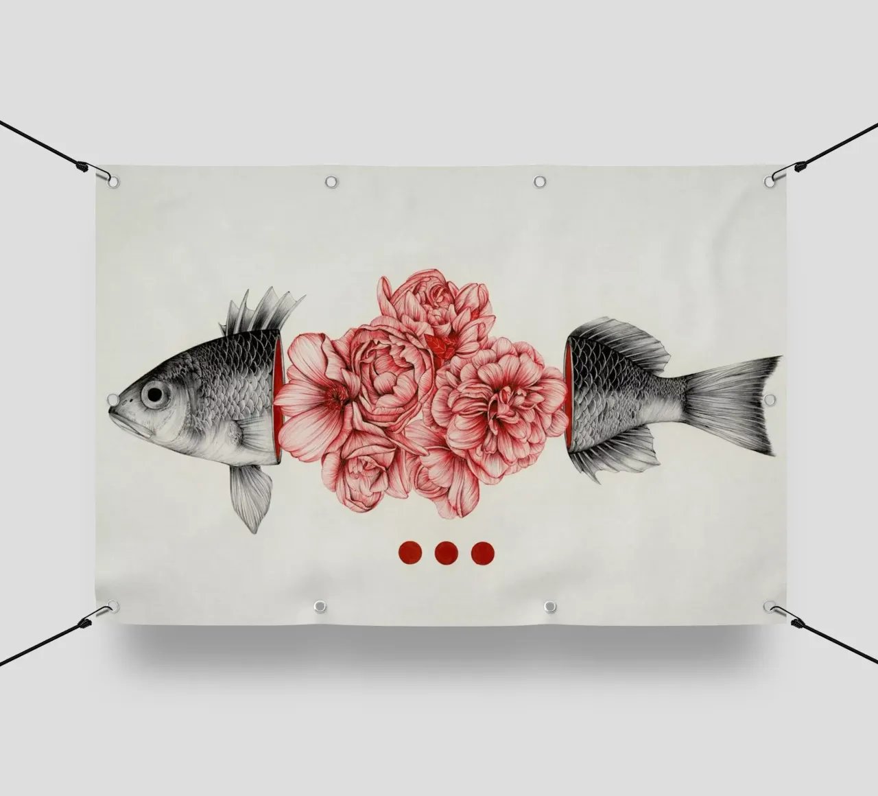 To Bloom Not Bleed telo in pvc da The White Deer