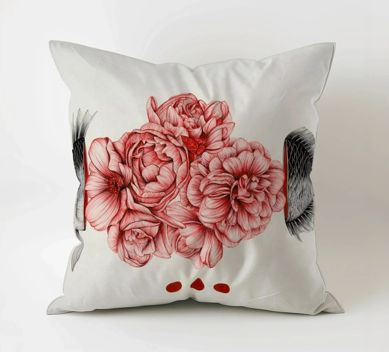 To Bloom Not Bleed cuscino da The White Deer