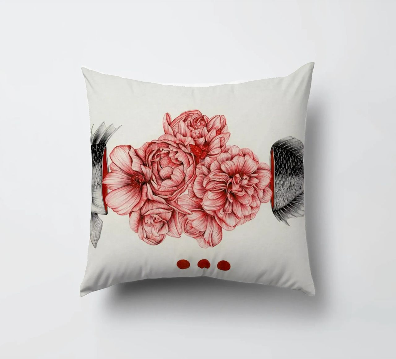 To Bloom Not Bleed cuscino da The White Deer