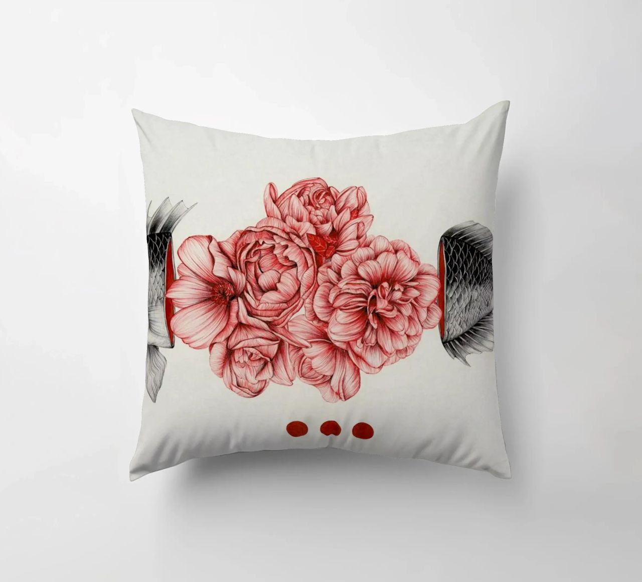 To Bloom Not Bleed cuscino da The White Deer