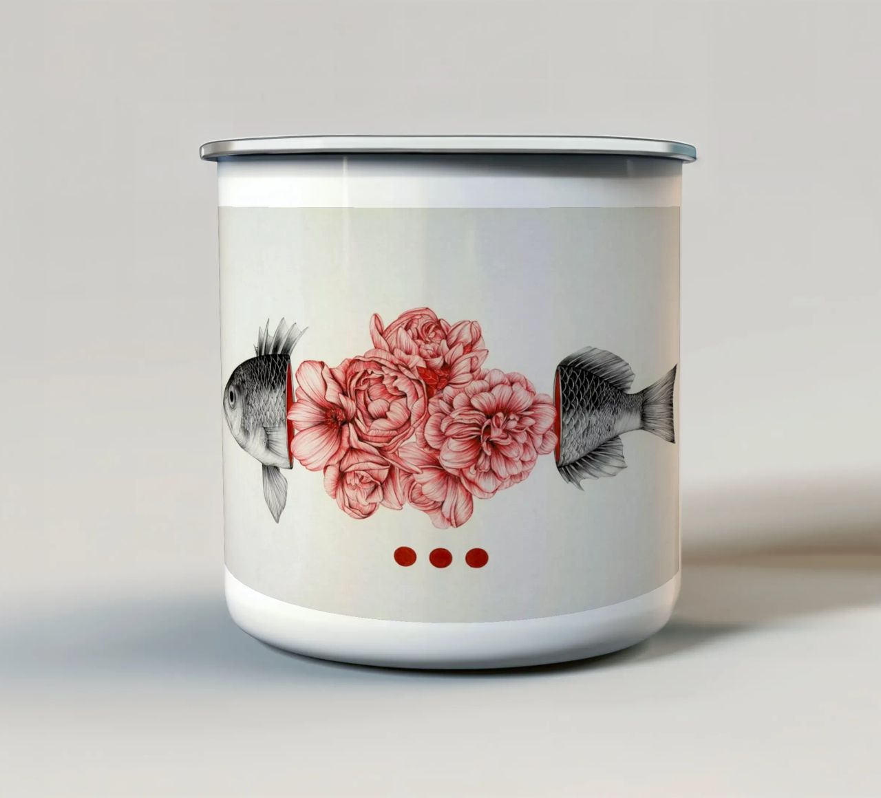 To Bloom Not Bleed tazza in smalto da The White Deer