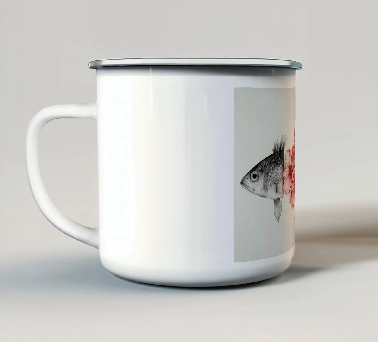 To Bloom Not Bleed tazza in smalto da The White Deer