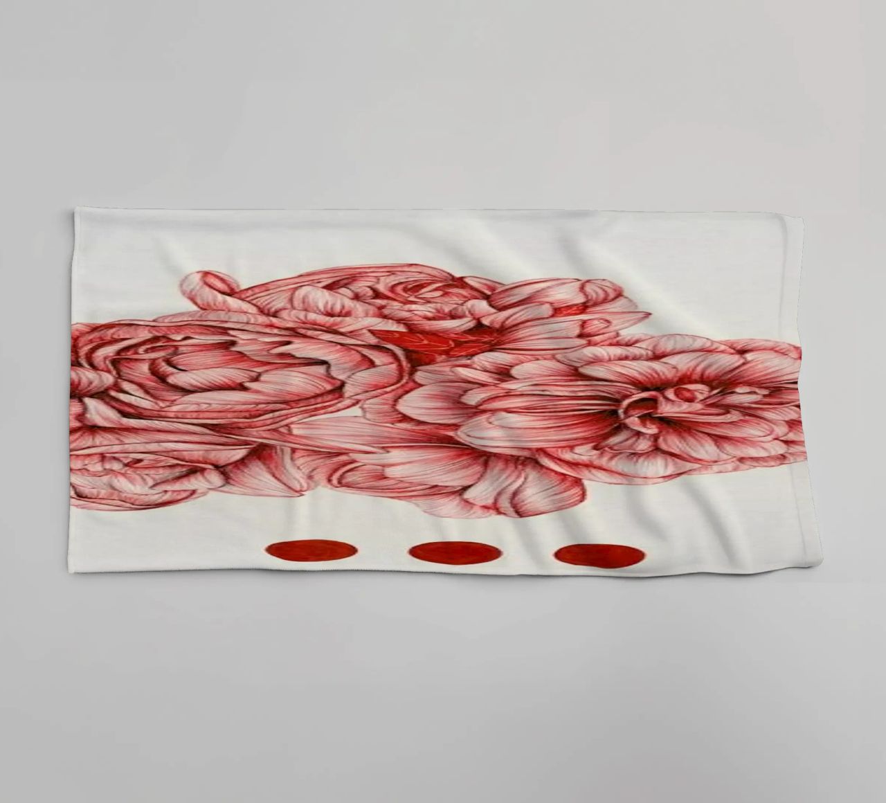 To Bloom Not Bleed asciugamano da bagno da The White Deer