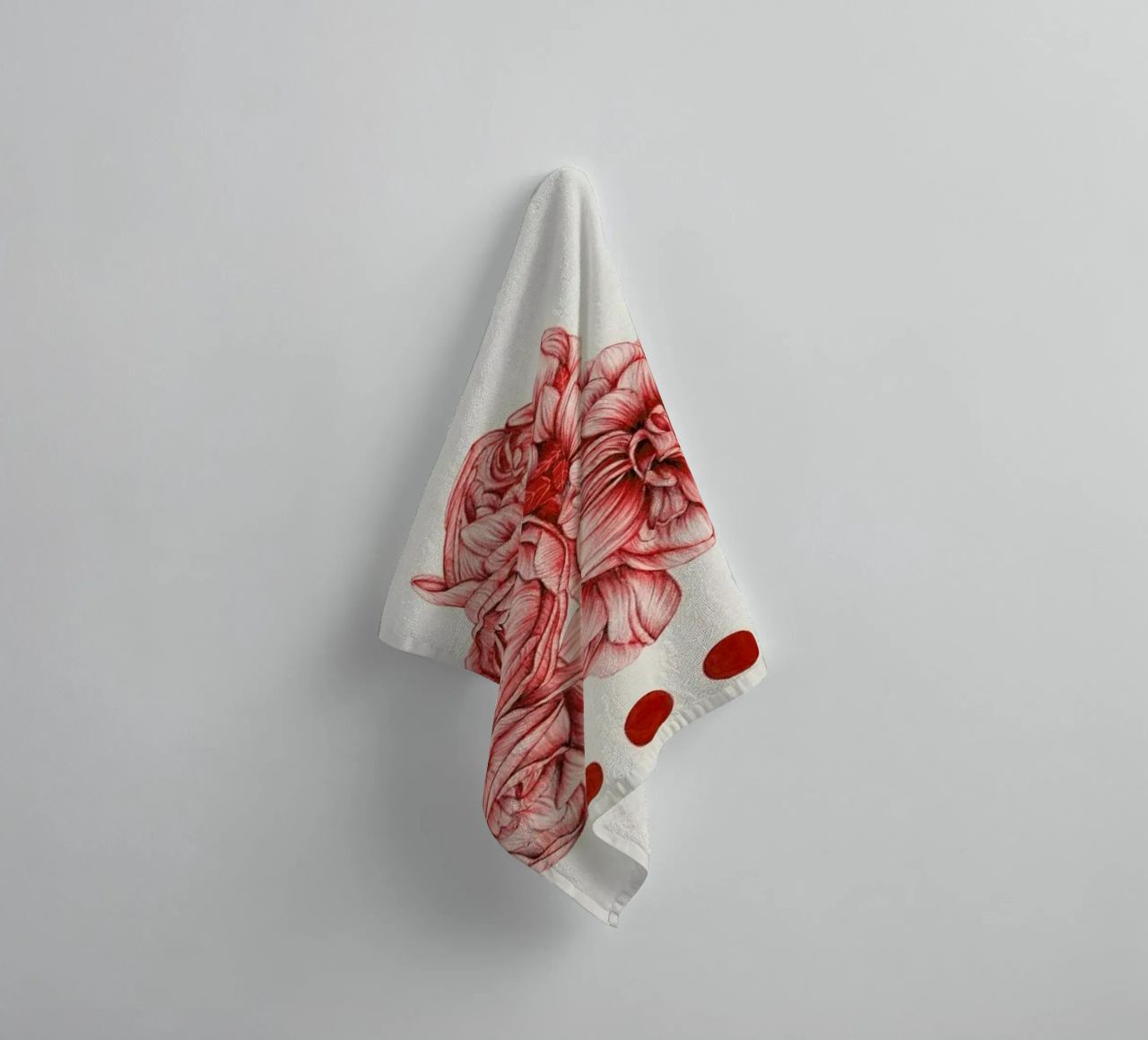 To Bloom Not Bleed asciugamano da bagno da The White Deer