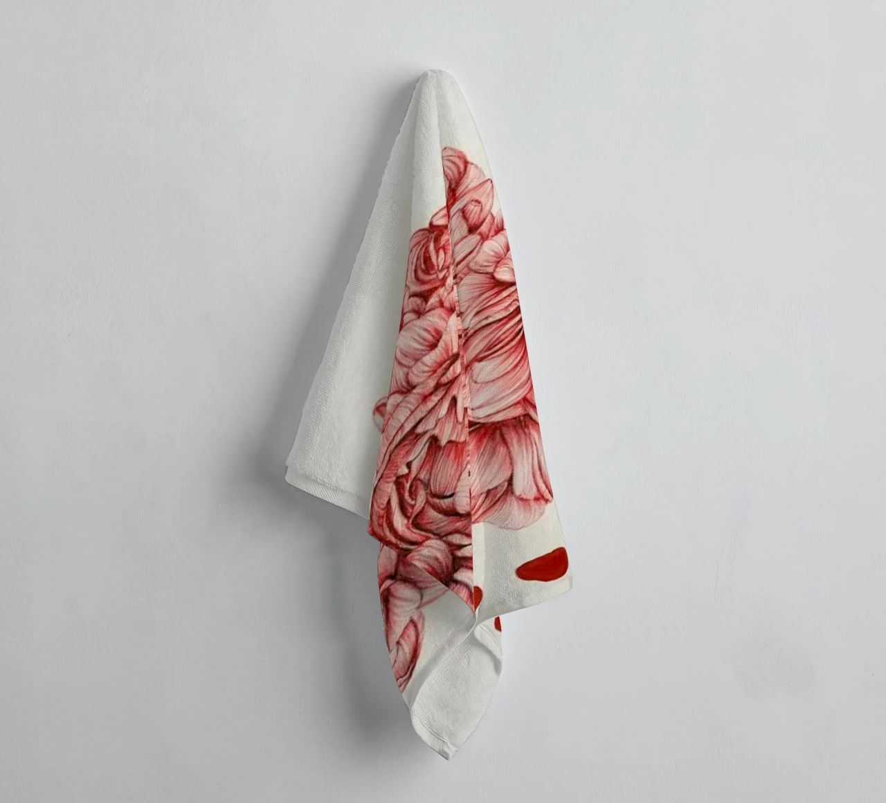 To Bloom Not Bleed asciugamano da bagno da The White Deer