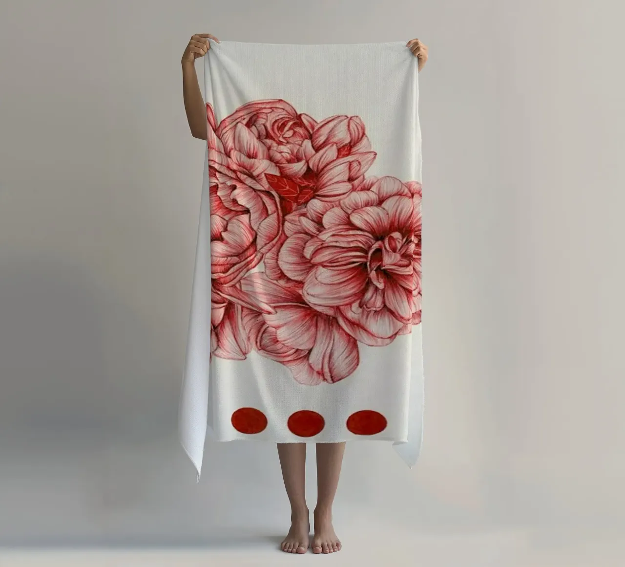 To Bloom Not Bleed toalla de playa de The White Deer