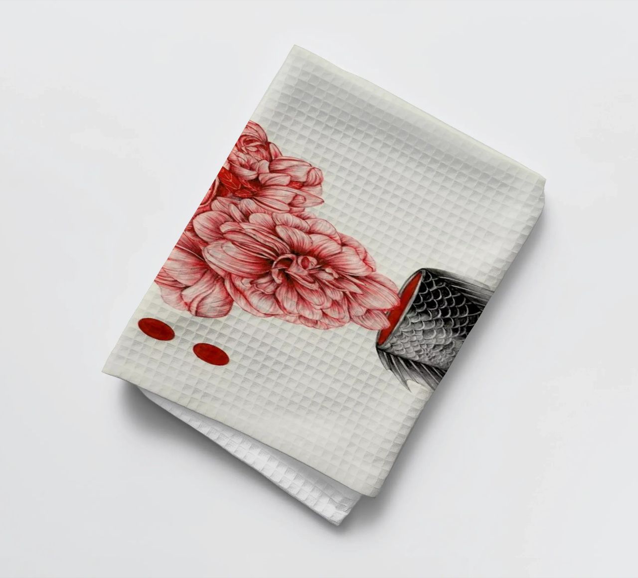 To Bloom Not Bleed canovaccio da cucina da The White Deer