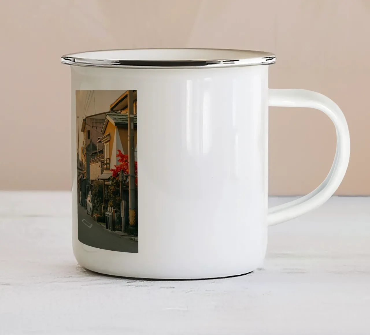 Nagano rurale, Giappone tazza in smalto da Marcel Bisig