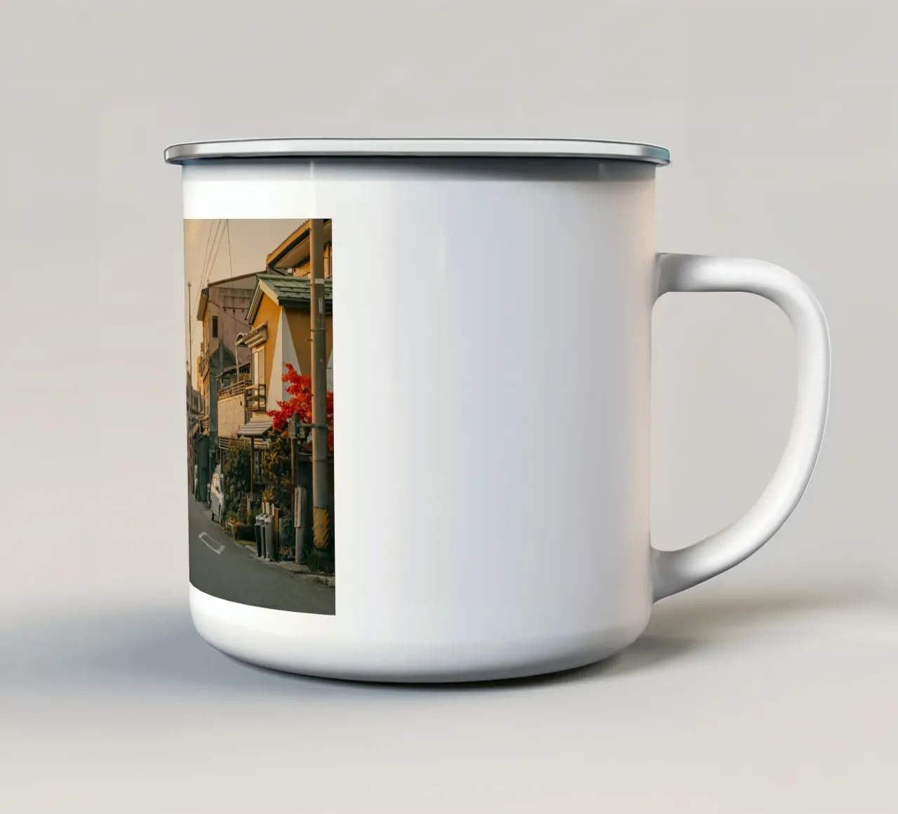 Nagano rurale, Giappone tazza in smalto da Marcel Bisig