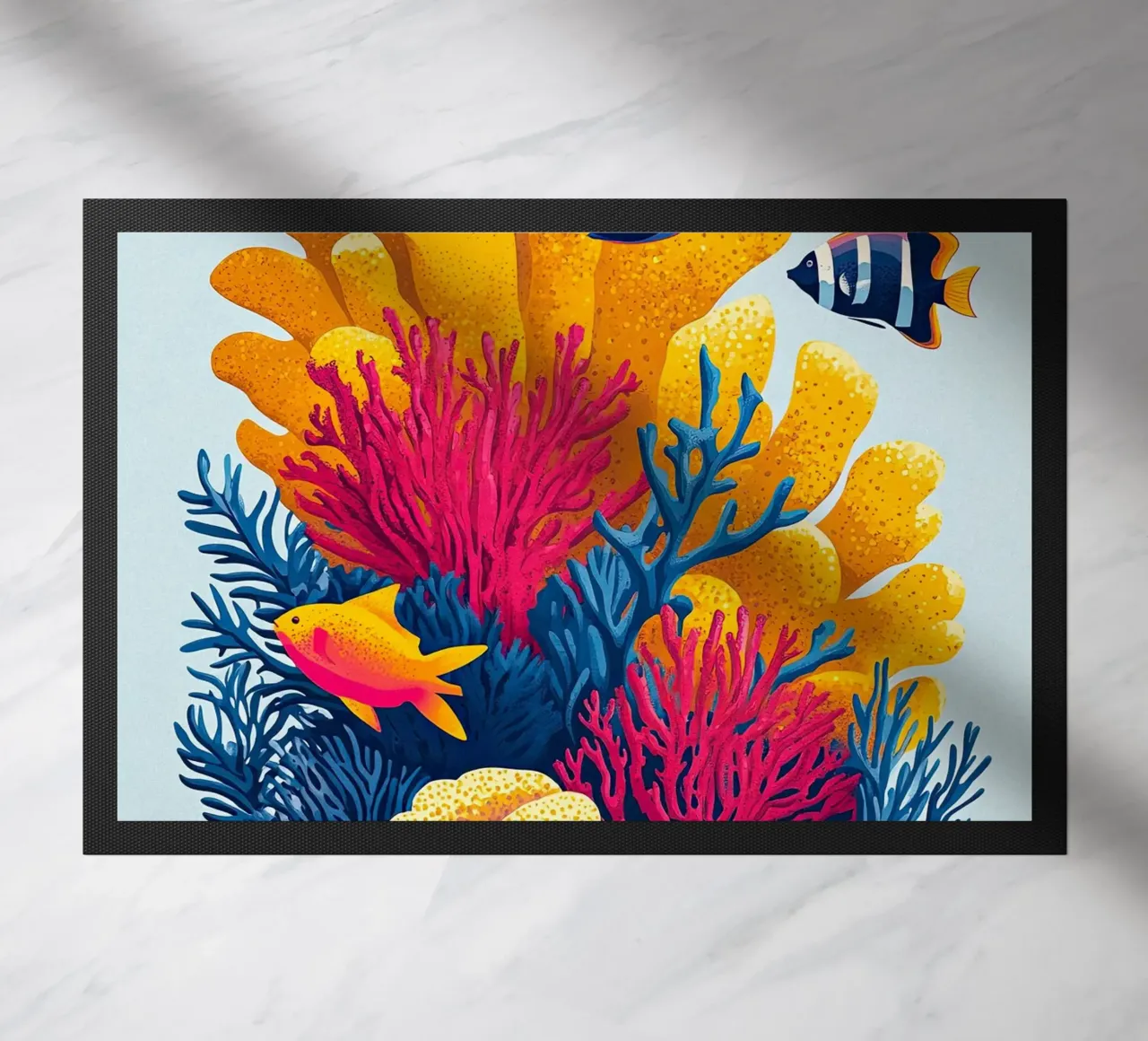 The Wonders of the Reef doormat by The Sea