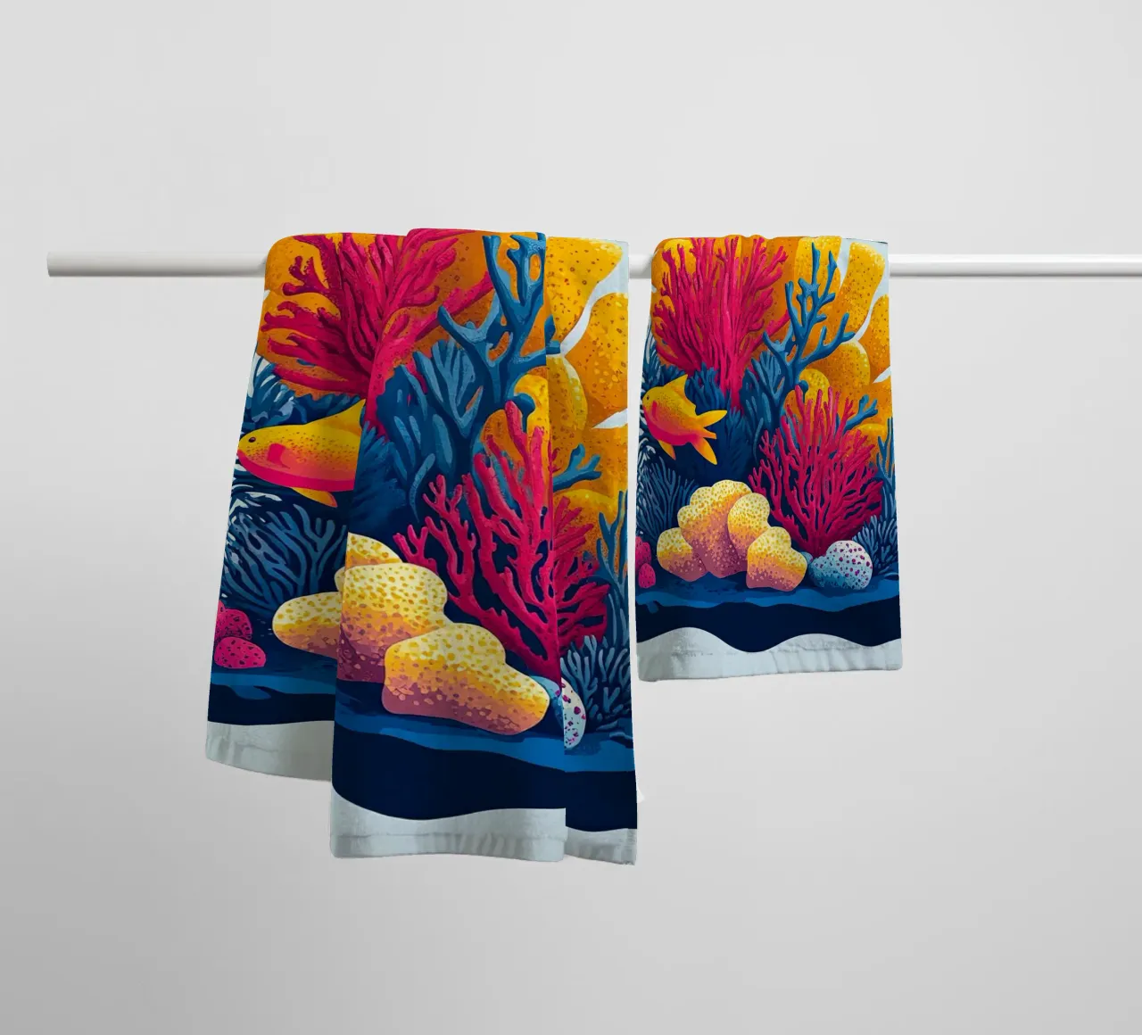 The Wonders of the Reef towel by The Sea