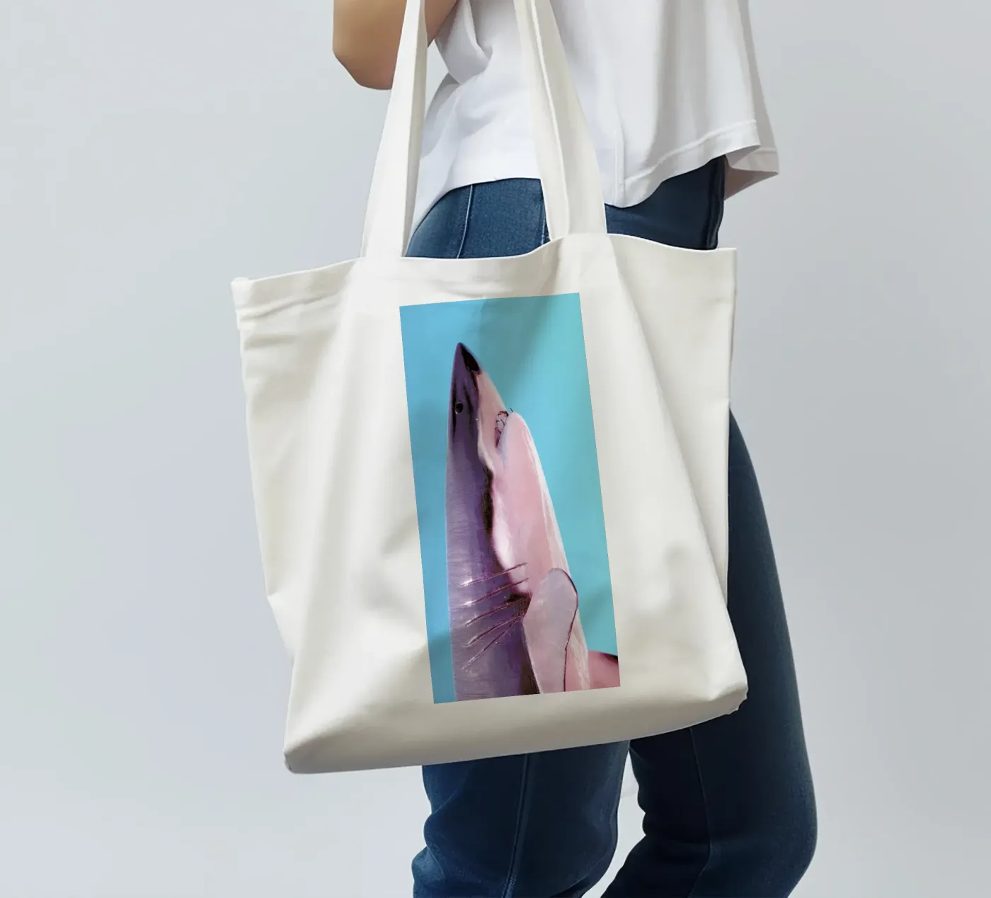 Attack! Blue tote bag by Ballack Art House