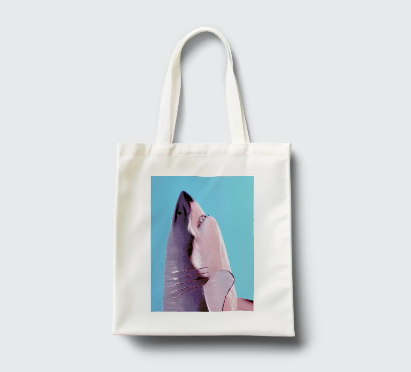 Attack! Blue tote bag by Ballack Art House
