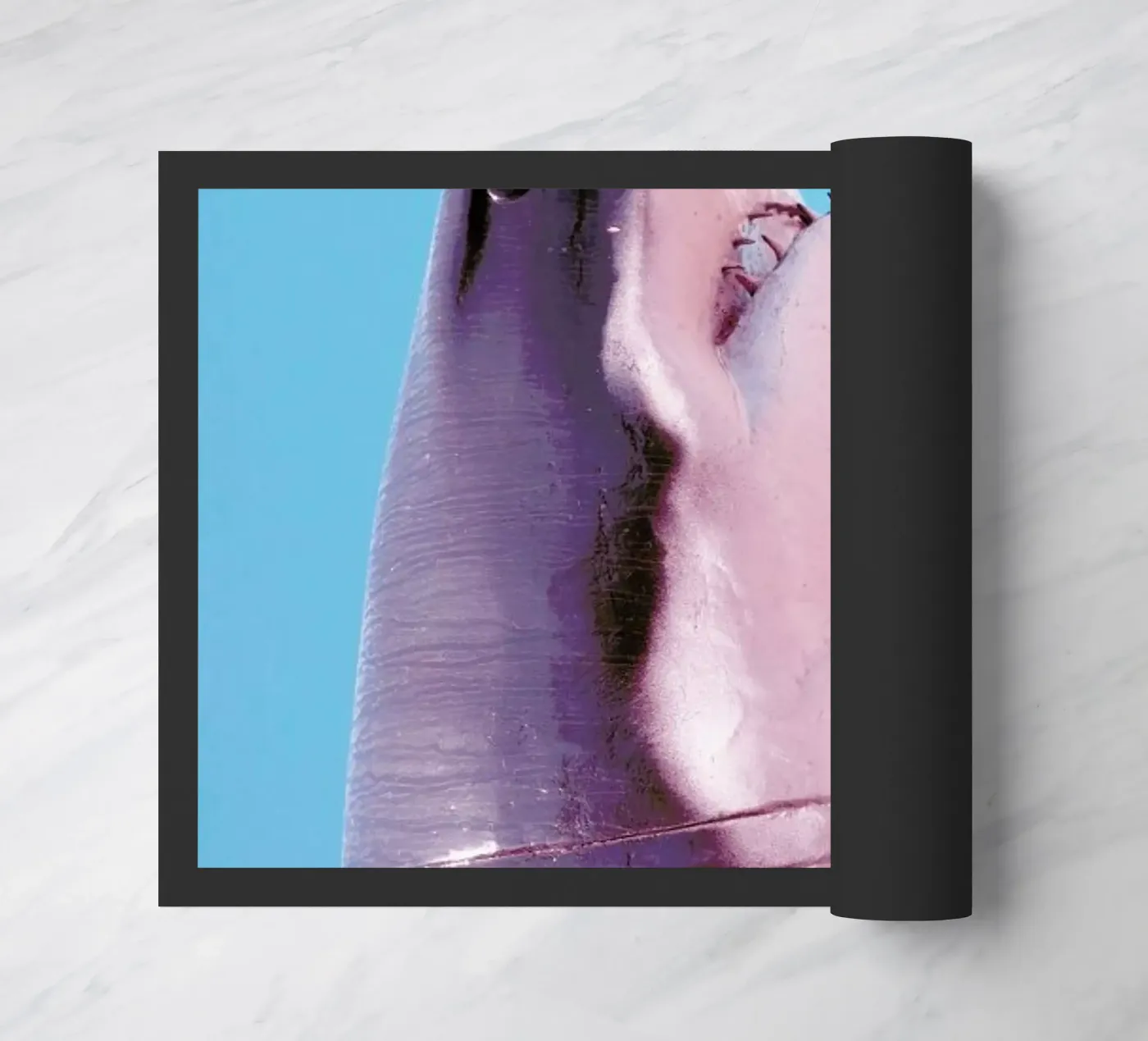 Attack! Blue deurmat van Ballack Art House