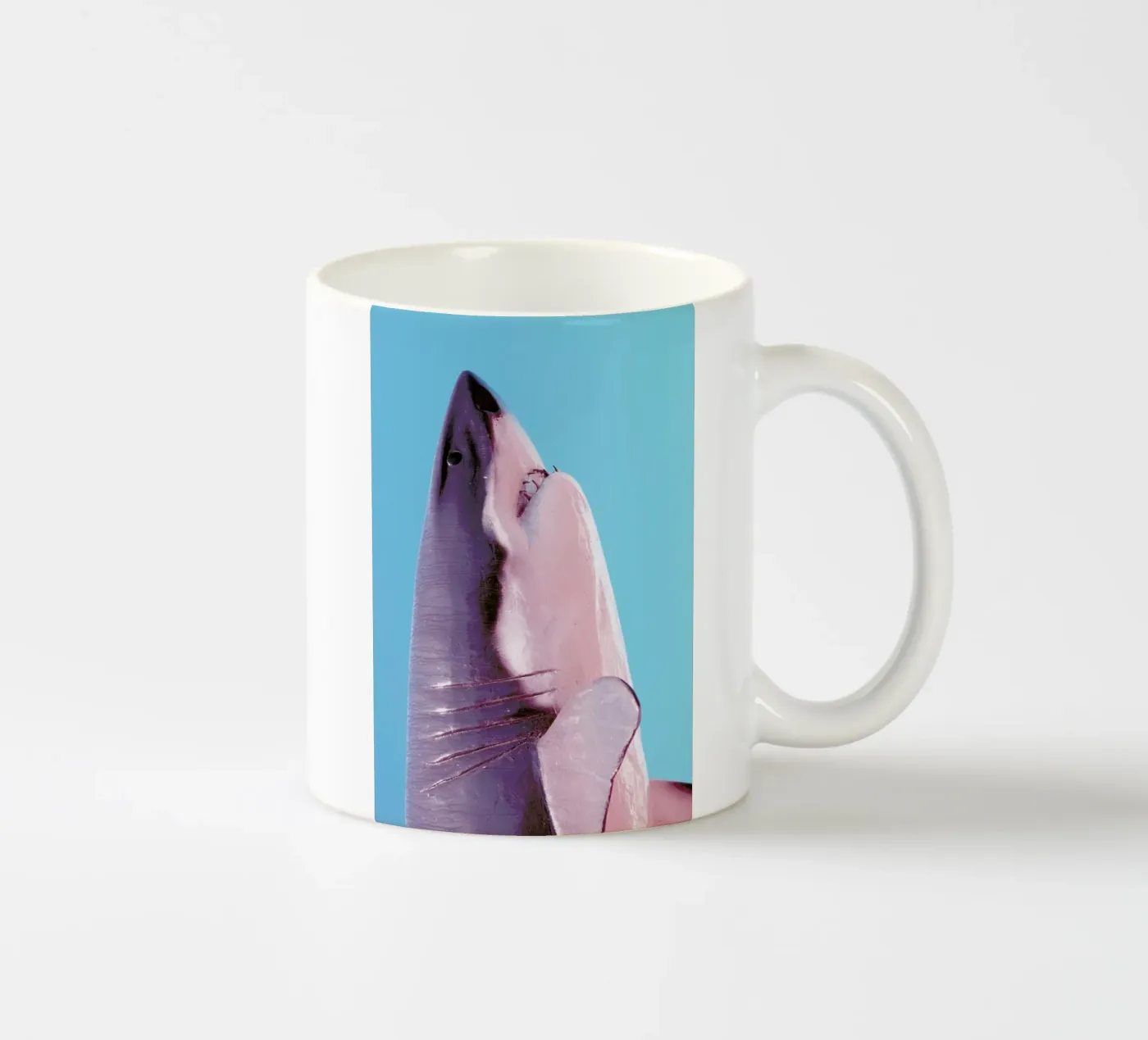 Attack! Blue ceramic mug by Ballack Art House