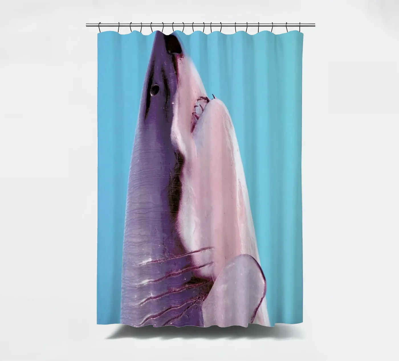 Attack! Blue Duschvorhang von Ballack Art House